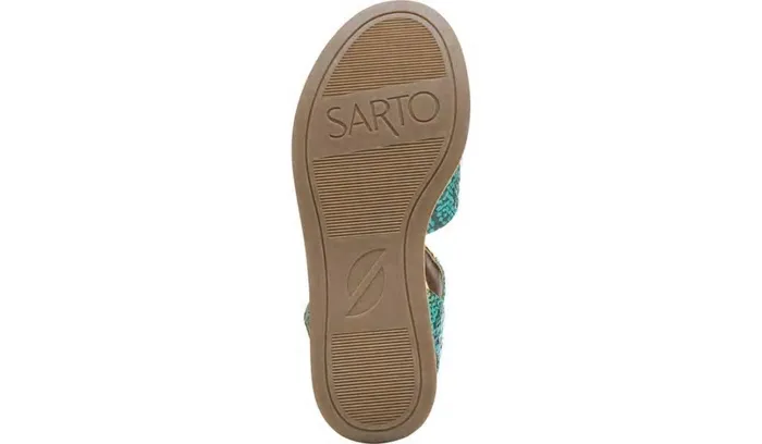 Sandals Women Franco Sarto Sarto Demi 3 Platform Wedge Sandal Aqua Multi Leather