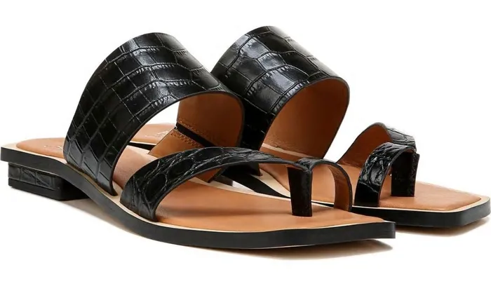 Sandals Women Franco Sarto Sarto Ediana Sandal Black Leather Sandals Women Franco Sarto Sarto Ediana Sandal Black Leather
