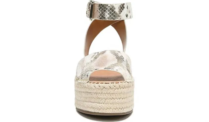 Sandals Women Franco Sarto Sarto Lexie Espadrille Platform Sandal Dusty Rose Snake Leather