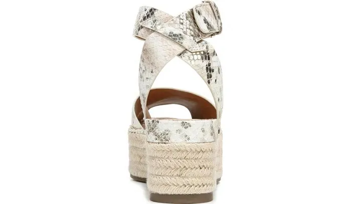 Sandals Women Franco Sarto Sarto Lexie Espadrille Platform Sandal Dusty Rose Snake Leather