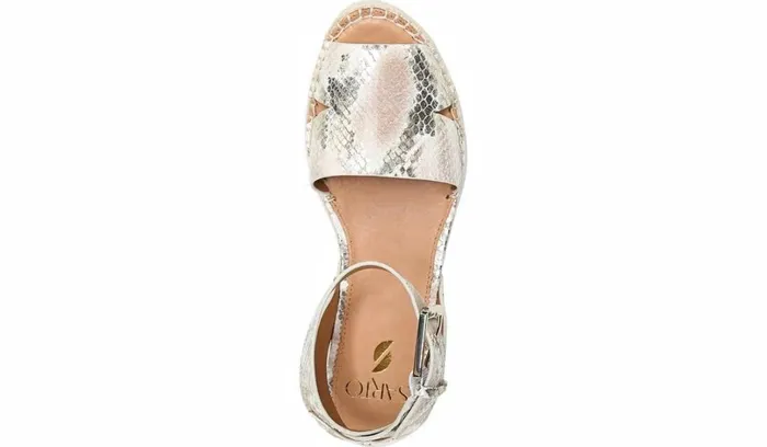 Sandals Women Franco Sarto Sarto Lexie Espadrille Platform Sandal Dusty Rose Snake Leather
