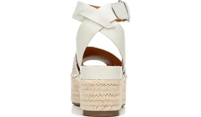 Sandals Women Franco Sarto Sarto Lexie Espadrille Platform Sandal Natural Snake Print Leather