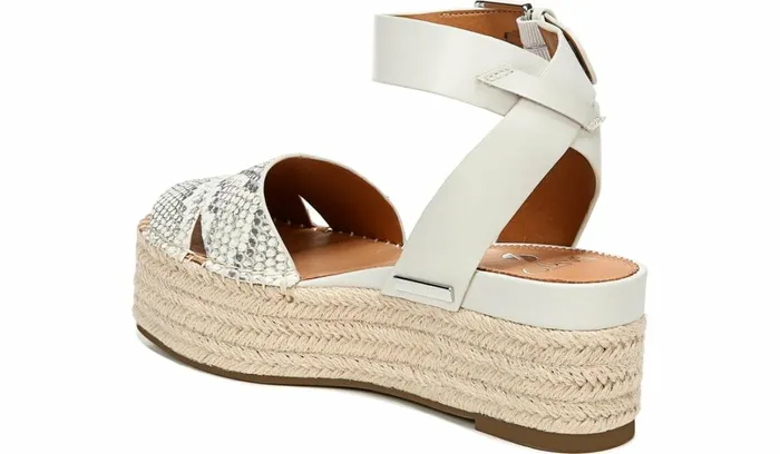 Sandals Women Franco Sarto Sarto Lexie Espadrille Platform Sandal Natural Snake Print Leather