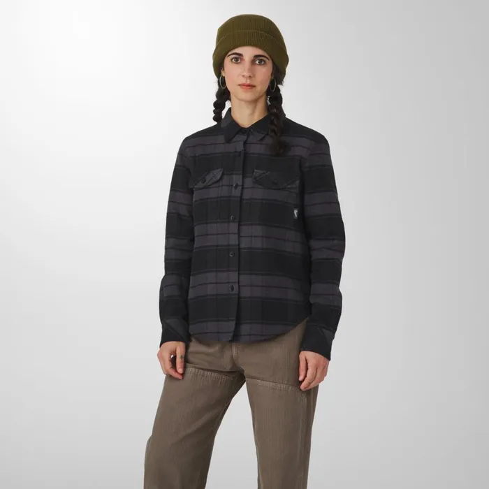 Sauvie Cotton Flannel Shirt Black Plaid Men Danner Shirts