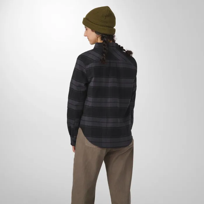 Sauvie Cotton Flannel Shirt Black Plaid Men Danner Shirts