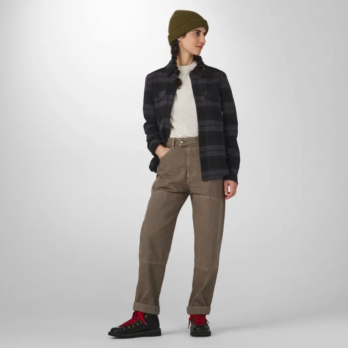 Sauvie Cotton Flannel Shirt Black Plaid Men Danner Shirts