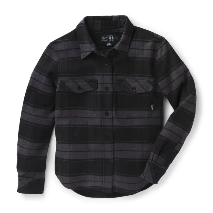 Sauvie Cotton Flannel Shirt Black Plaid Men Danner Shirts