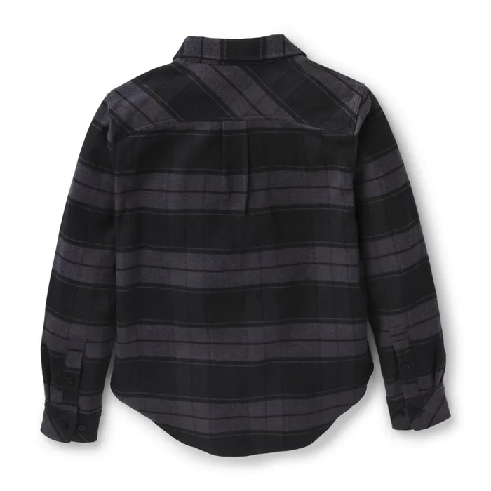 Sauvie Cotton Flannel Shirt Black Plaid Men Danner Shirts