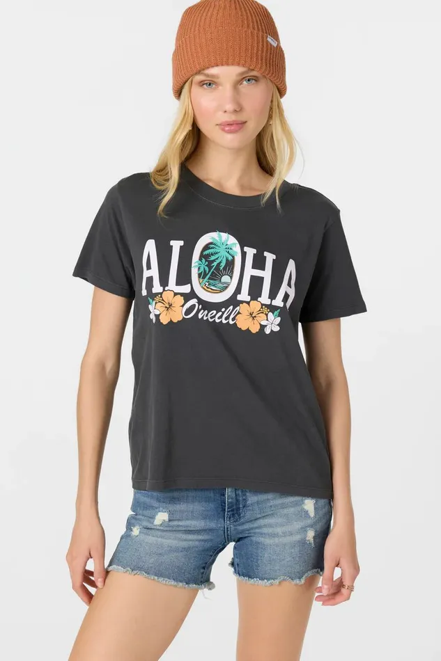 SCENIC BEACH TEE Washed Black Women O039NEILL Clothing