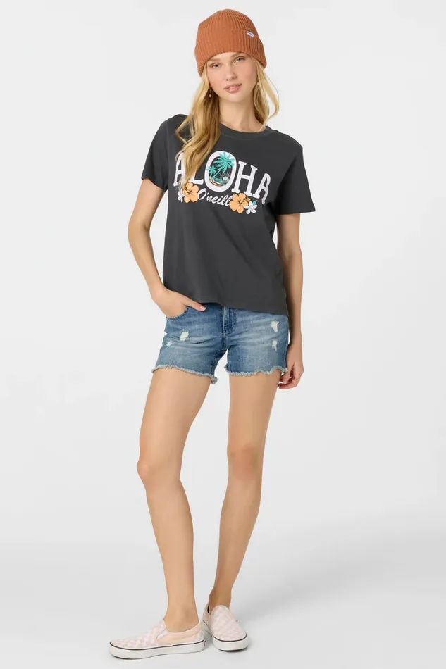 SCENIC BEACH TEE Washed Black Women O039NEILL Clothing