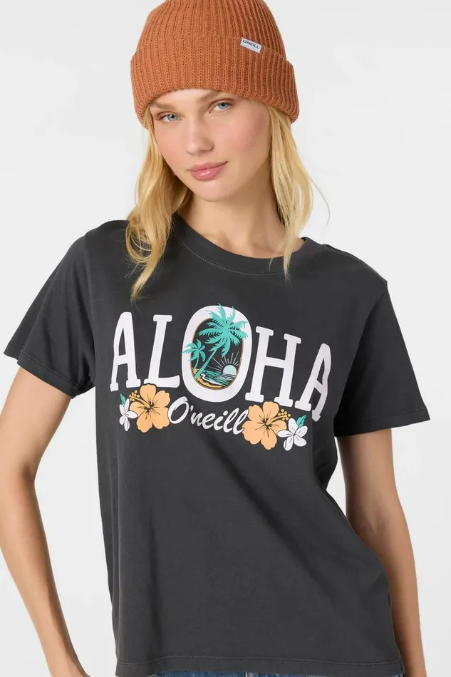 SCENIC BEACH TEE Washed Black Women O039NEILL Clothing