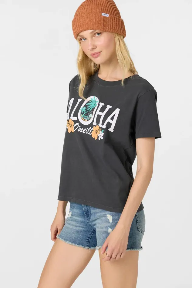SCENIC BEACH TEE Washed Black Women O039NEILL Clothing