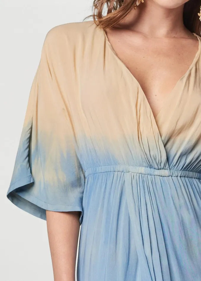 SEASIDE OMBRE MAXI DRESS Blue Multi Women VENUS Maxi Dresses