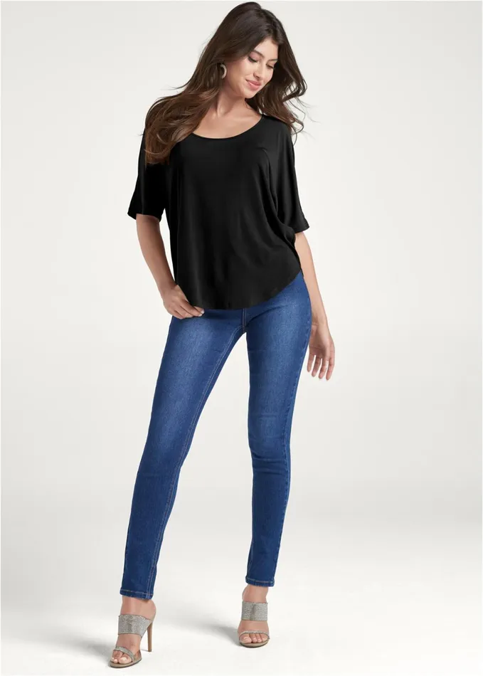 SEQUIN OPEN BACK TOP Black Multi Women VENUS Casual Tops