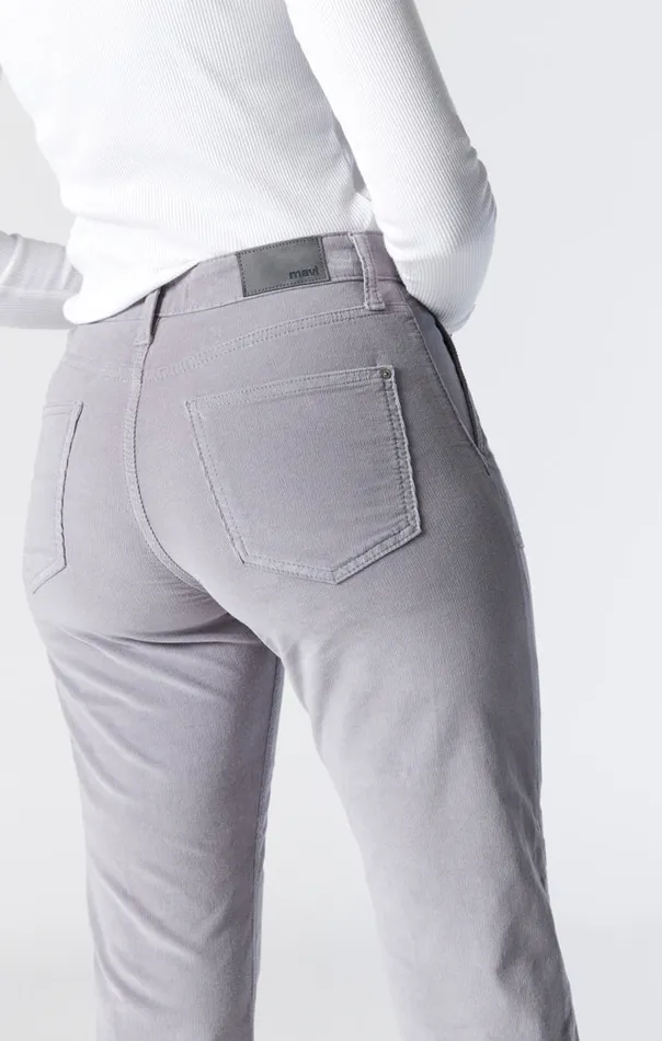 Shelia HighRise Front Pocket Straight In Quarry Cord Women Mavi Jeans Pants Shelia HighRise Front Pocket Straight In Quarry Cord Women Mavi Jeans Pants