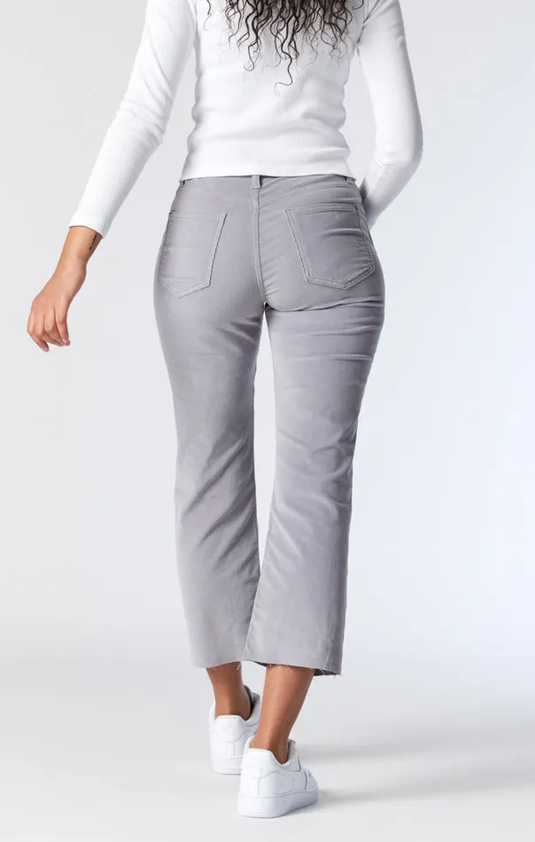 Shelia HighRise Front Pocket Straight In Quarry Cord Women Mavi Jeans Pants Shelia HighRise Front Pocket Straight In Quarry Cord Women Mavi Jeans Pants