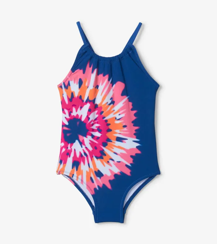 Shibori Tie Dye Gather Front Swimsuit Hatley