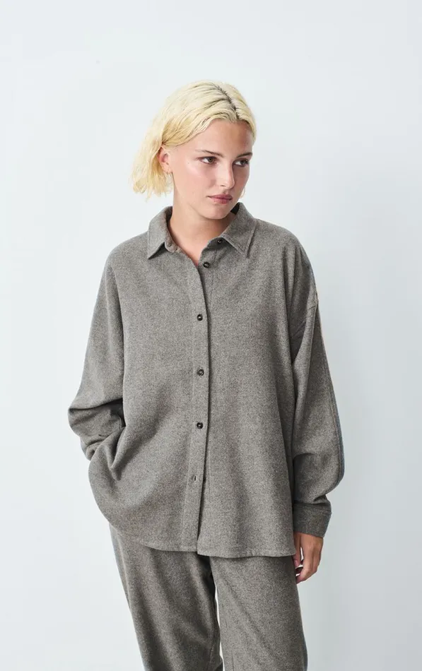 Shirt Vylow Heather Grey Women American Vintage Shirts