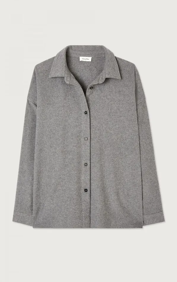 Shirt Vylow Heather Grey Women American Vintage Shirts Shirt Vylow Heather Grey Women American Vintage Shirts
