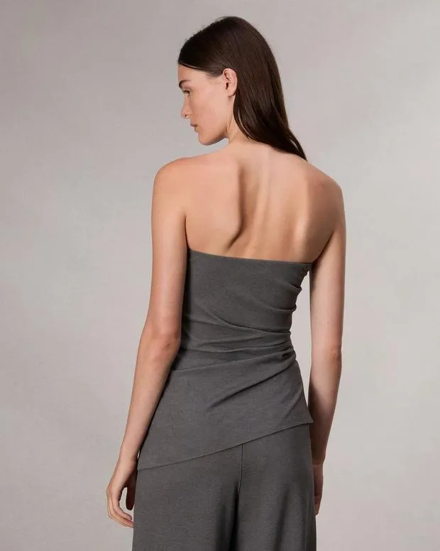 Shirts and Tops Women Rag and Bone Irina Strapless Ponte Top Charcoal