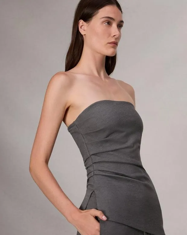 Shirts and Tops Women Rag and Bone Irina Strapless Ponte Top Charcoal