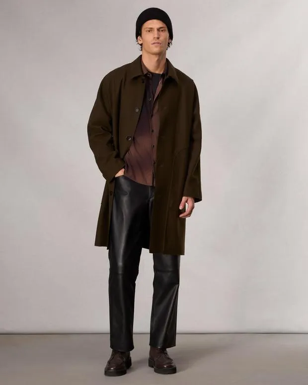 Shirts Men Rag and Bone Dalton Printed Shirt Brown Gradient