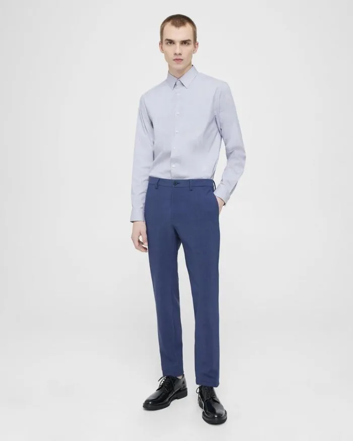 Shirts Men Theory Irving Shirt In Striped Cotton Blend Whiteolympic Shirts Men Theory Irving Shirt In Striped Cotton Blend Whiteolympic