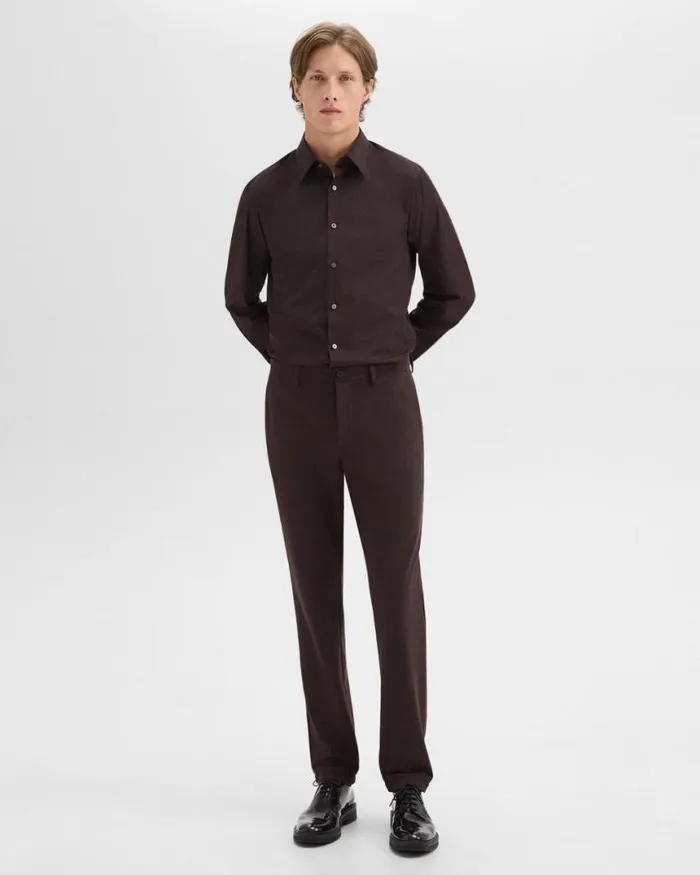 Shirts Men Theory Sylvain Shirt In Good Cotton Hickory