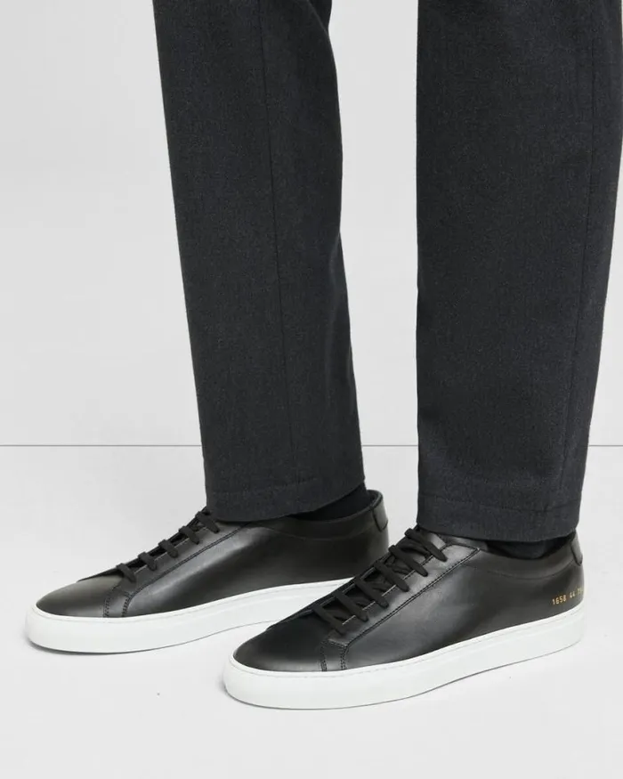 Shoes Men Theory Common Projects Mens Original Achilles Sneakers Black