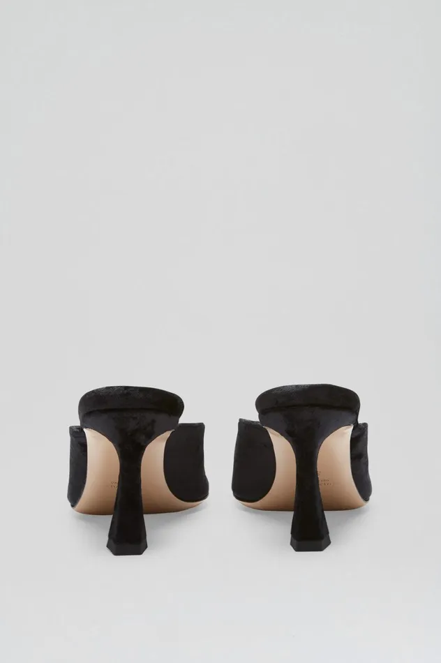 Shoes Women Scanlan Theodore VELVET MULE 75 Black Shoes Women Scanlan Theodore VELVET MULE 75 Black