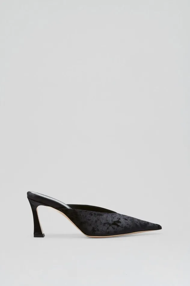 Shoes Women Scanlan Theodore VELVET MULE 75 Black Shoes Women Scanlan Theodore VELVET MULE 75 Black