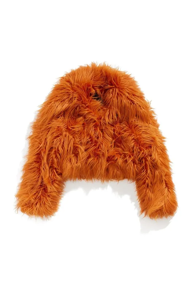 Short Oversize Orange Fur Coat Orange Women Bimba Y Lola Bimba Y Palomo Short Oversize Orange Fur Coat Orange Women Bimba Y Lola Bimba Y Palomo