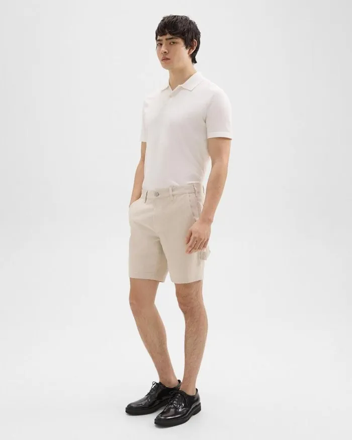 Shorts Men Theory Zaine 7034 Carpenter Short In Stretch Cotton Canvas Sand Shorts Men Theory Zaine 7034 Carpenter Short In Stretch Cotton Canvas Sand