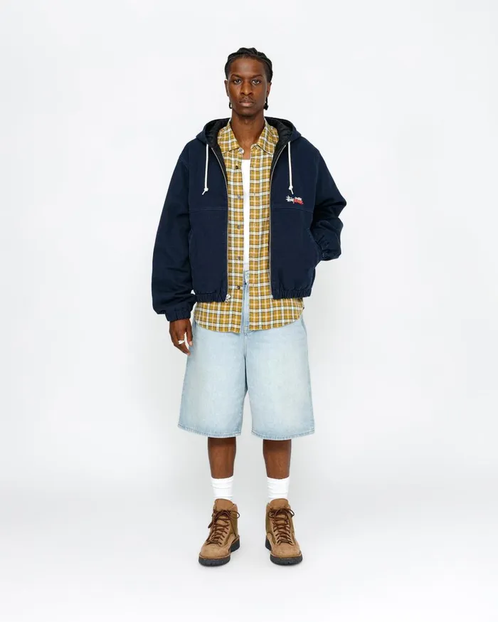 Shorts MenWomen Stussy BIG OL039 SHORT DENIM Light Wash
