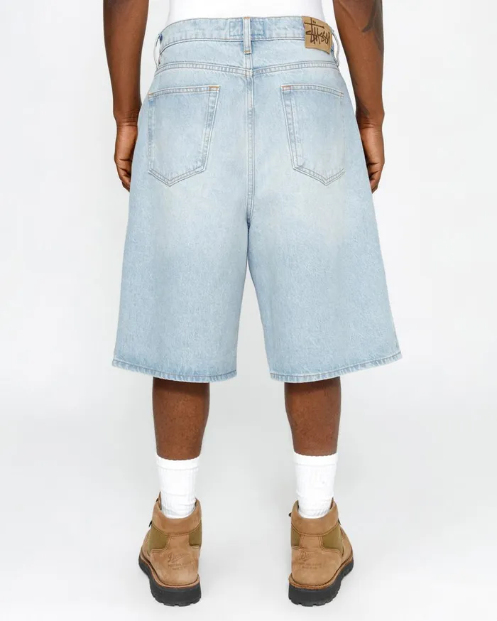 Shorts MenWomen Stussy BIG OL039 SHORT DENIM Light Wash Shorts MenWomen Stussy BIG OL039 SHORT DENIM Light Wash