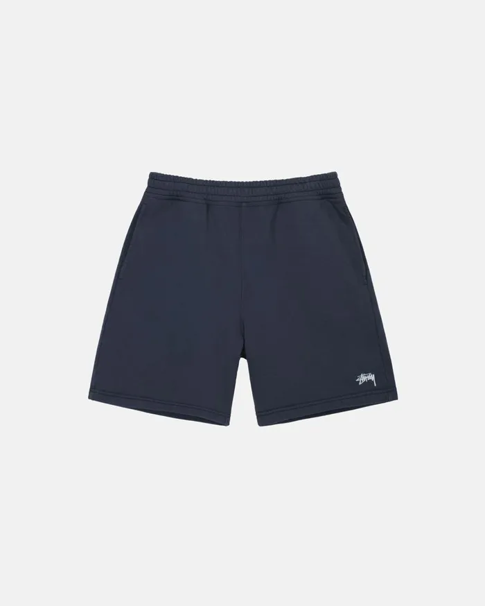 Shorts MenWomen Stussy STOCK LOGO SWEATSHORT Navy