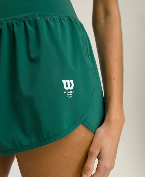 Shorts Women Wilson Split Court Short Field Green Shorts Women Wilson Split Court Short Field Green