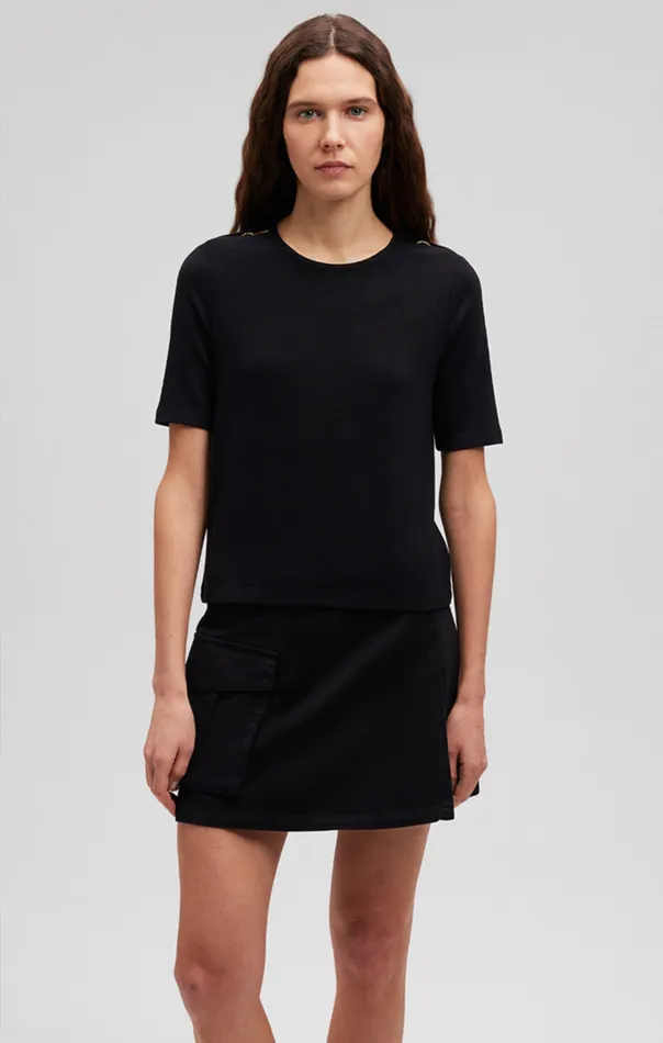 Shoulder Slit Shirt In Black Women Mavi Jeans Shirts Shoulder Slit Shirt In Black Women Mavi Jeans Shirts