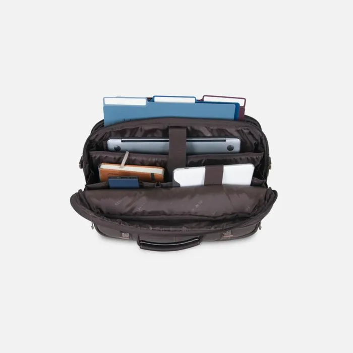 Show Business Double Gusset Computer Portfolio Dark Brown Men Kenneth Cole Bags