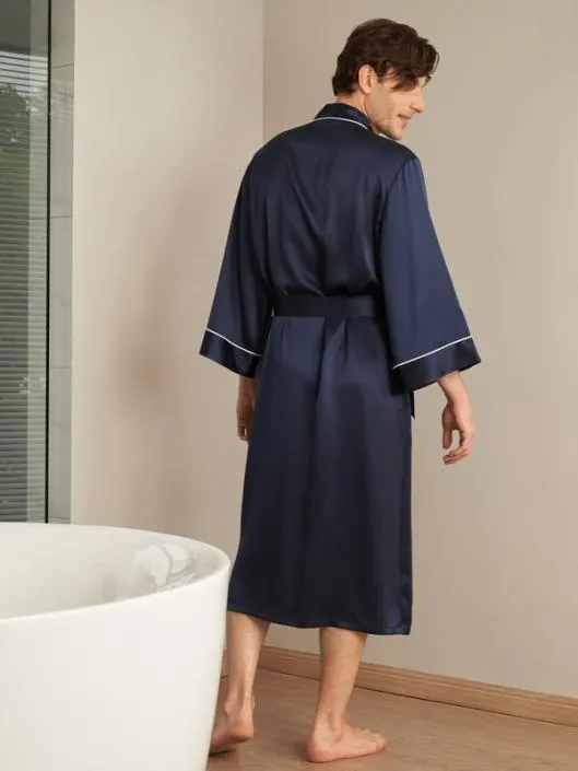 Silk Bathrobe Mens Affordable 100 Silk Loungewear Men Lilysilk Robes