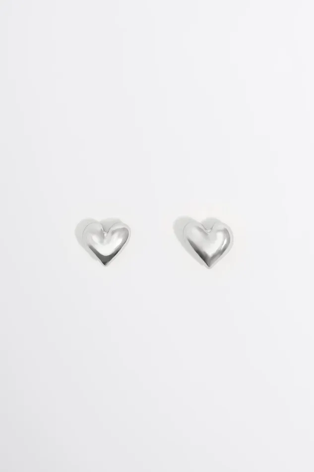 Silver Heart Earrings Silver Women Bimba Y Lola Jewelry