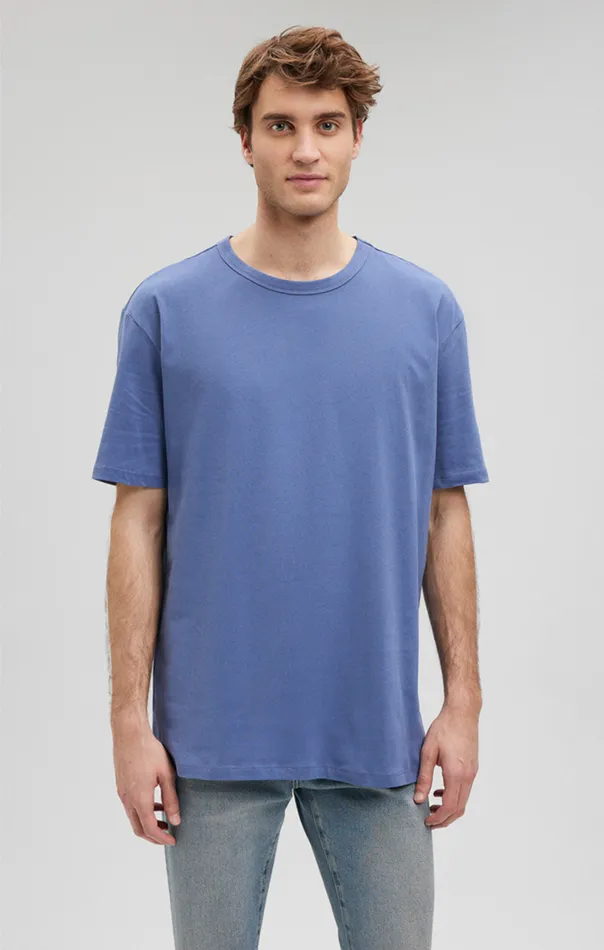 Simple Crew Neck TShirt In Blue Indigo Men Mavi Jeans TShirts Simple Crew Neck TShirt In Blue Indigo Men Mavi Jeans TShirts