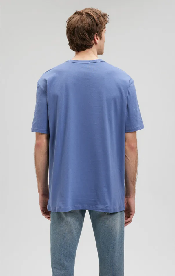 Simple Crew Neck TShirt In Blue Indigo Men Mavi Jeans TShirts Simple Crew Neck TShirt In Blue Indigo Men Mavi Jeans TShirts