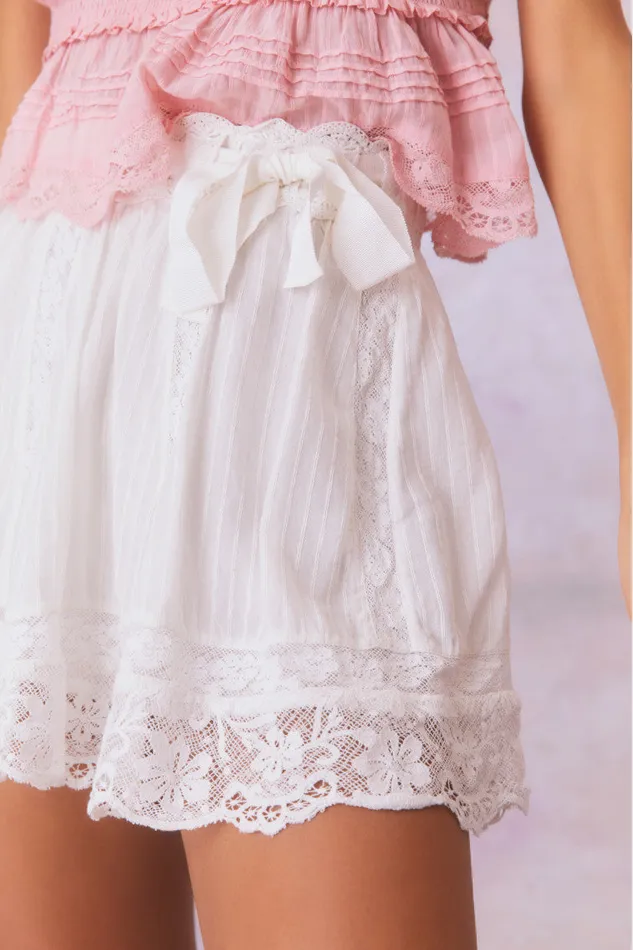 Skirts Women LoveShackFancy Matera Skirt True White