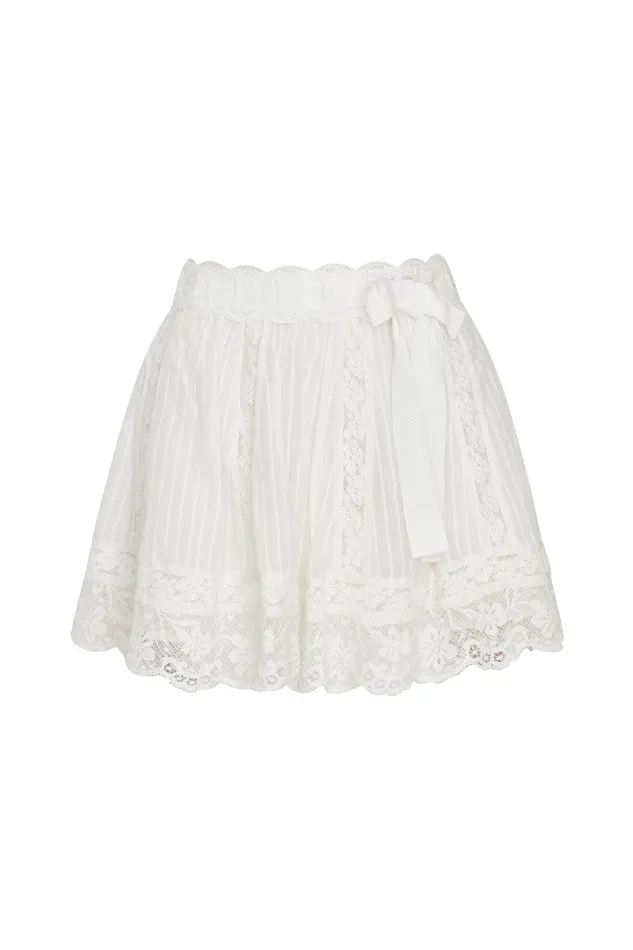 Skirts Women LoveShackFancy Matera Skirt True White