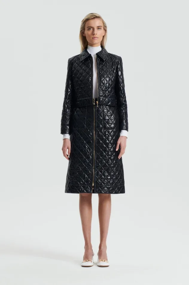 Skirts Women Scanlan Theodore QUILTED SKIRT Black