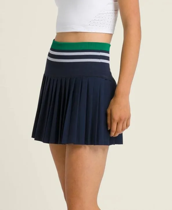 Skirts Women Wilson Midtown Tennis Skirt Classic Navy Club Green