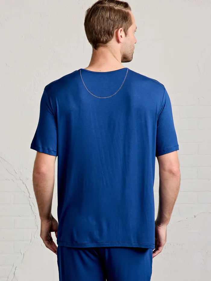 Sleepwear Men Tasc Performance Bamboo Silk Sleep Short Sleeve Henley