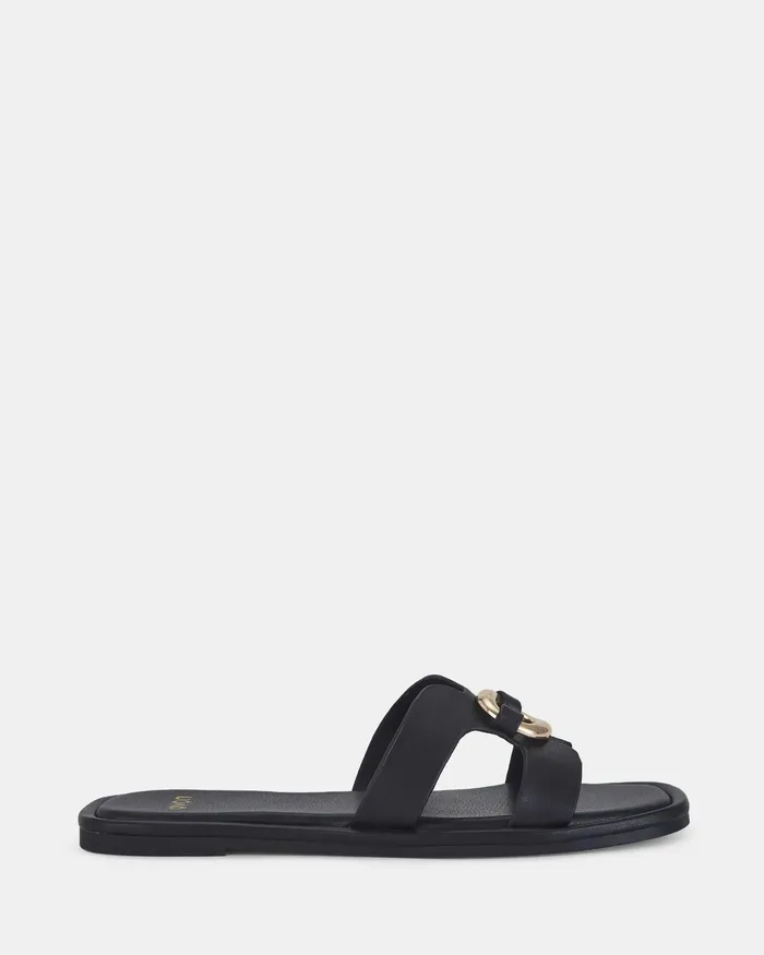 Slides Women SOREN BLACK Sandals NOVO Shoes