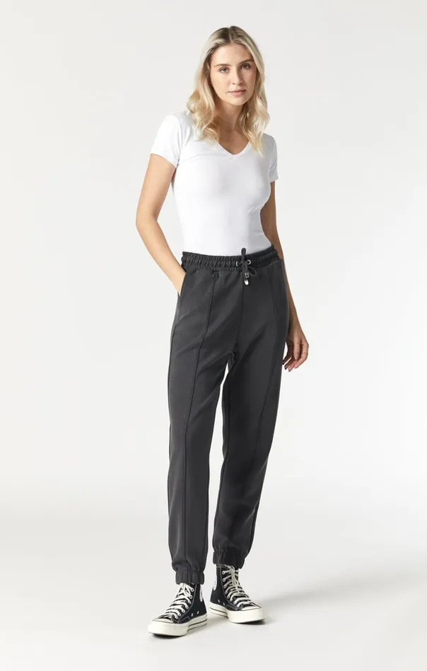 Slim Straight Sweatpants In Black Women Mavi Jeans Pants Slim Straight Sweatpants In Black Women Mavi Jeans Pants